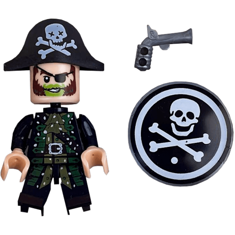 Minifigurina lego pirat cu accesorii